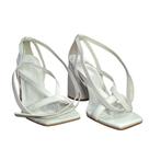 Sandalia carrano couro white salto 9,9 573001