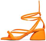 Sandalia Carrano Light Tiras Lace Up Salto Flare Couro 572001