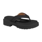 Sandália Casual de Dedo com Sola Tratorada Feminina Vizzano Preto / Napa 35