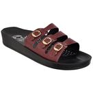 Sandália Casual Feminino Ortopédica Conforto 3 Fivelas Anatômica