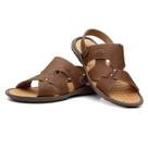 Sandália Casual Masculina Couro Despojada Macia Sandália Casual Masculina Couro Despojada Macia