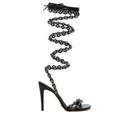 Sandalia Cecconello, Soft Gladiadora, Salto Alto, Preto 2049001-1