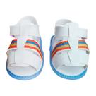 Sandália Chinelo Bebe Moda Primeiros Passos Branca Laranja