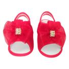 Sandália Chinelo Bebe Moda Primeiros Passos Laço Vermelho