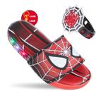 Sandalia Chinelo com Luzinha de Led Pisca do Aranha Infantil Masculino Meninos