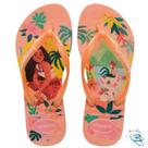Sandalia Chinelo Havaianas Kids Slim Princess Princesas Cinderela Original Cor:Laranja SeriguelaTamanho:23/24