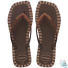 Sandalia Chinelo Havaianas Slim Square Glitter Contour Classica Adulto Original