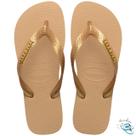 Sandalia Chinelo Havaianas Top Logo Metallic Feminina Original Cor:BrancoTamanho:39/40 Sandalia Chinelo Havaianas Top Logo Metallic Feminina Original Cor:BrancoTamanho:39/40