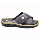 Sandália Chinelo Masculina Conforto De Couro Palmilha Gel