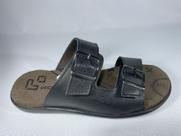 Sandália chinelo masculino em couro legítimo macia -1050/ (65226)