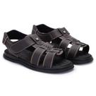 Sandália Chinelo Masculino Franciscana Confortável De Tiras Ajustável Antiderrapante Ideal Para Idoso