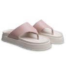 Sandália Chinelo Papete Flat Rose Plataforma