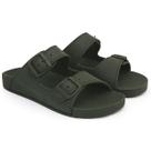 Sandalia Chinelo papete rasteira feminina Injetada Verde Militar