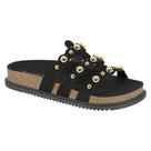 Sandalia Chinelo Rasteira Estilo Beira Rio Feminina Rebites Dourado Original Envio Rapido -