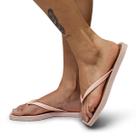 Sandália Chinelo Rasteira Feminina Bico Quadrado Modernidade Inovação Lançamento em Rosa Você Mulher Mais inda Ainda