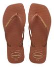Sandália Chinelo Slim Square Logo Pop Up Havaianas Feminino