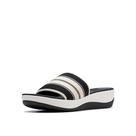 Sandália Clarks Arla Hollis Preto Combinado, Salto 40mm, Slip-On