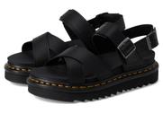 Sandália com tira no tornozelo Dr. Martens Black Athena para mulheres