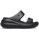 Sandália crocs classic crush platform sandal black