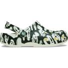 Sandália Crocs Classic Glow Dino Clog T Glow Green