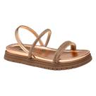 Sandália Dakota Flatform Tira Strass Elástico