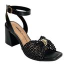 Sandália Dakota Salto Alto Bloco Y9803 Preto