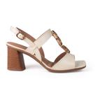Sandalia Dakota Salto Bloco - Feminina - Creme - 36