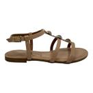 Sandalia dcapri feminina rasteira casual 374 nude