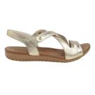 Sandália de Couro Rasteira Feminina Usaflex R1804086 Prata Sandália de Couro Rasteira Feminina Usaflex R1804086 Prata