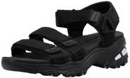 Sandália de cunha Skechers D'Lites-Fresh Catch preta