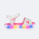 Sandália de Led Pampili Lulli Foil Holográfico Colorida Sandália de Led Pampili Lulli Foil Holográfico Colorida