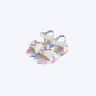 Sandália de Led Prata Dourado Lulli Flores Infantil Feminina Pampili 697057000 Sandália de Led Prata Dourado Lulli Flores Infantil Feminina Pampili 697057000