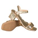 Sandalia De Ouro Dourada Cazzani Premium Brilhante