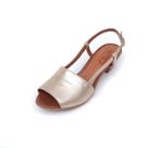 Sandália de Salto em Couro Mimi Dourada - Amo Calçados Sandália de Salto em Couro Mimi Dourada - Amo Calçados