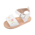 Sandália de Verão com Bordados de Flores para Bebê (0-12 Meses) Sandália de Verão com Bordados de Flores para Bebê (0-12 Meses)