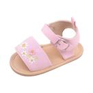 Sandália de Verão com Bordados de Flores para Bebê (0-12 Meses) Sandália de Verão com Bordados de Flores para Bebê (0-12 Meses)