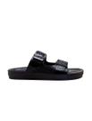 Sandália Democrata Easy Weekend 514101 Couro Preto