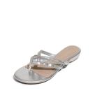 Sandália DREAM PAIRS JEWEL_01 Prata com Strass 25,5 cm