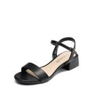 Sandália DREAM PAIRS SDHS2301W-1 Preta Salto Grosso Baixo 4 cm