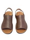Sandália Em Couro Levecomfort Marron- Troy F10306