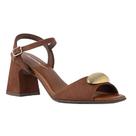 Sandália Fem Piccadilly Flavia Camurça Marrom 626053-1 Sandália Fem Piccadilly Flavia Camurça Marrom 626053-1
