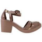 Sandalia Feminina Anabela Casual Trama Salto Bloco Quadrado Sandalia Feminina Anabela Casual Trama Salto Bloco Quadrado