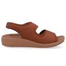 Sandália Feminina Anabela Elastano Canela Usaflex UD18002