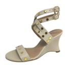 Sandalia Feminina Anabela Media Ajustavel Classica Lia Line