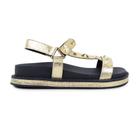Sandália Feminina Azillê Dourada - 50349