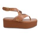Sandália Feminina Azillê Marrom Ambar - 50407