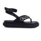 Sandália Feminina Azillê Plataforma Preta - 50380