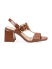 Sandália Feminina Bebecê Salto Bloco Fivela 6011-202
