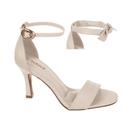 Sandália feminina bebecê t7539-445 salto alto fino 8,5 cm de altura