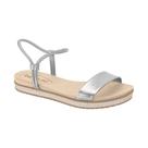 Sandália Feminina Beira Rio Casual Elástico Prata 83211749 Sandália Feminina Beira Rio Casual Elástico Prata 83211749